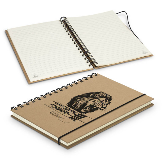 Branded Sugarcane Paper Spiral Notebooks
